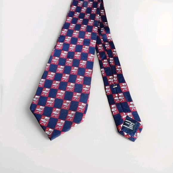 Gucci Vintage Neck Tie Silk Office Chairs Motif Multicolor 56 in - Picture 3 of 7